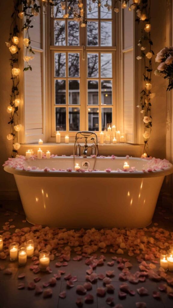 romantic bath idea with twinkly lights 2 (1)