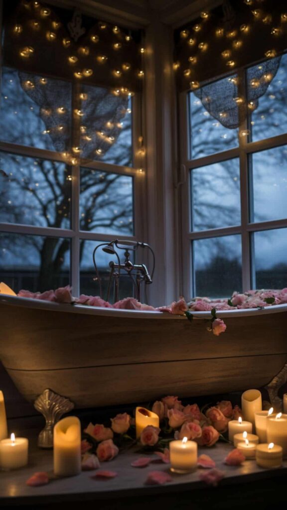 romantic bath idea with twinkly lights 3 (1)