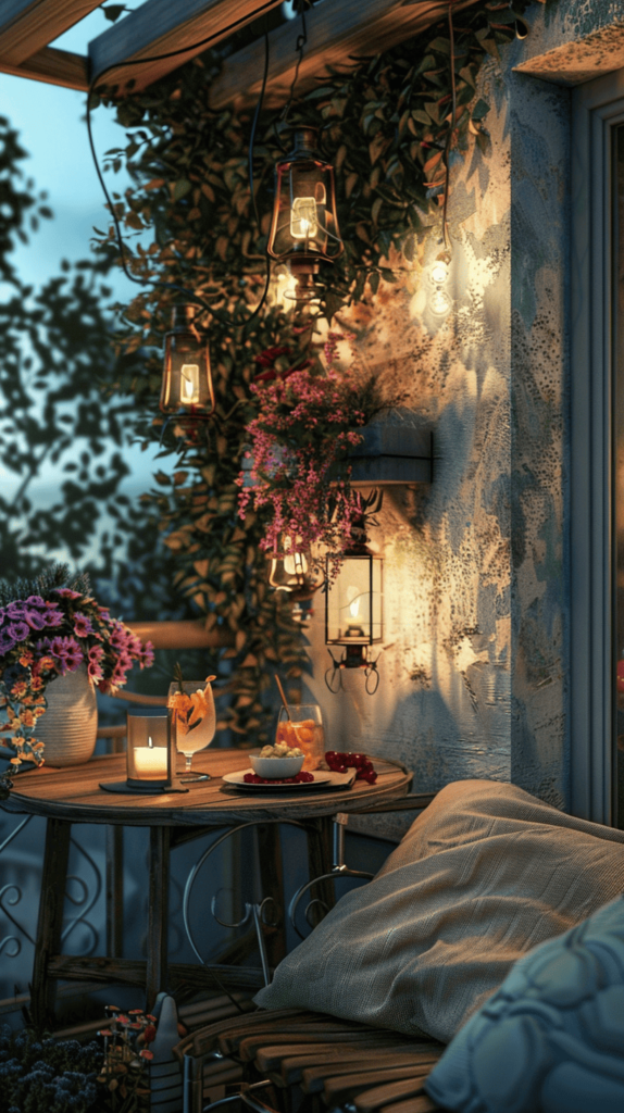 charming small balcony design
