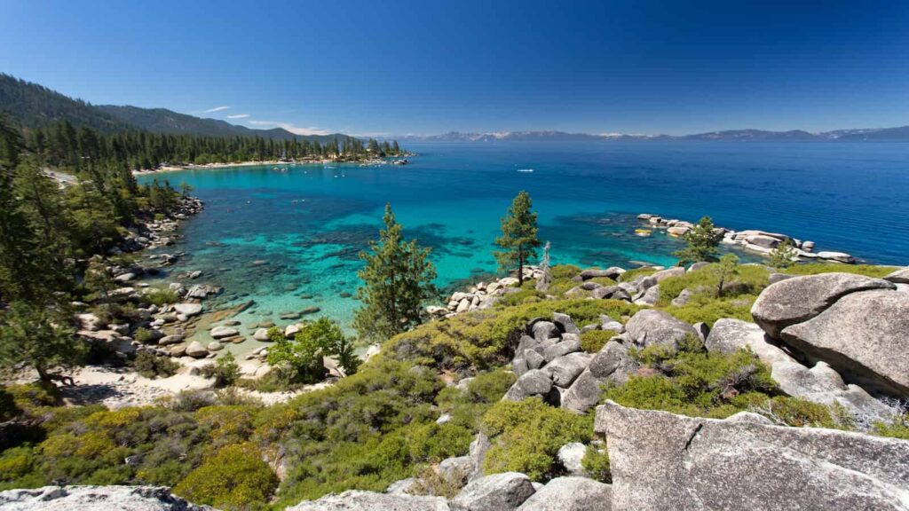 Lake Tahoe turquoise waters