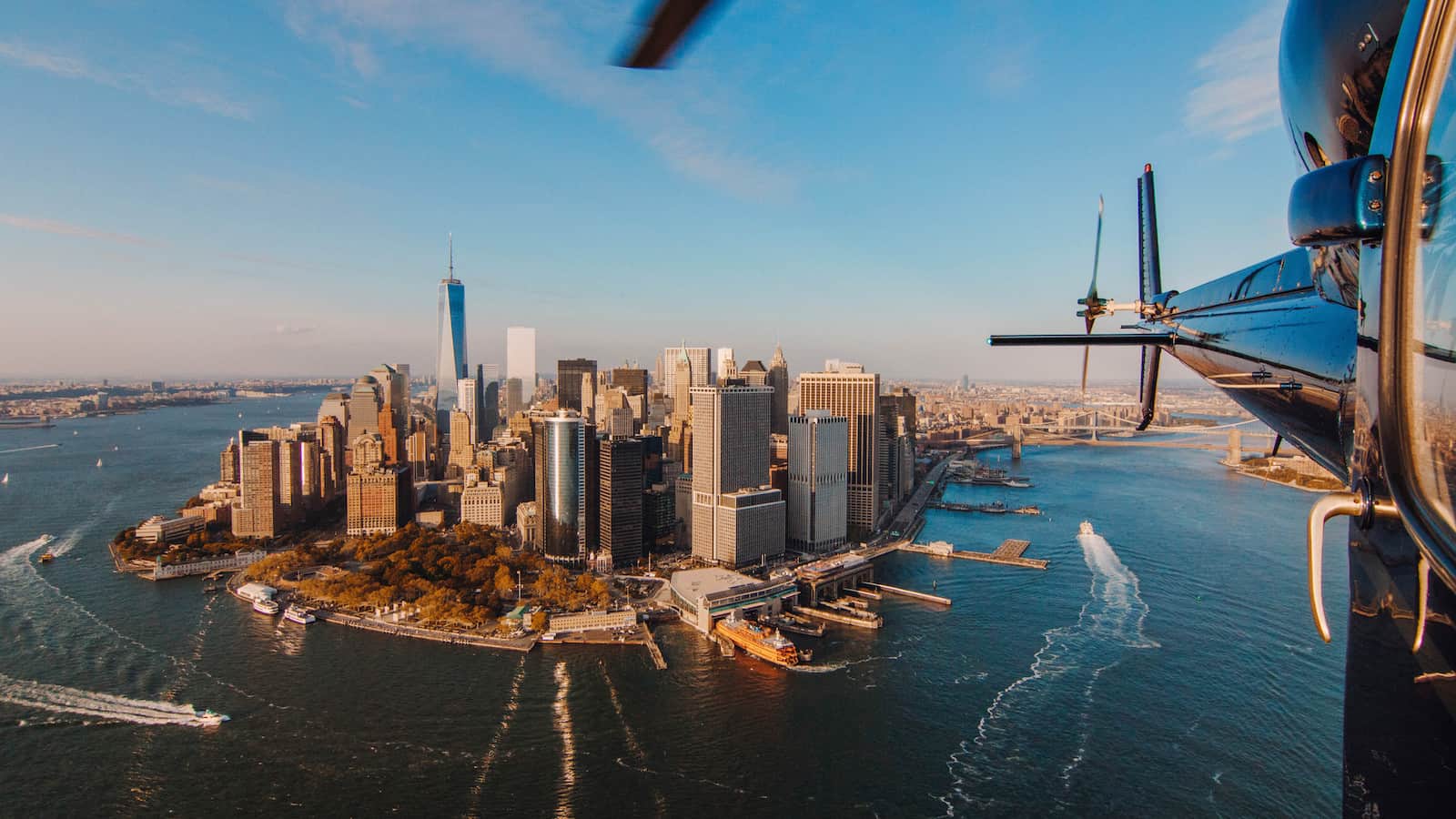 NYC new york city by helicopter