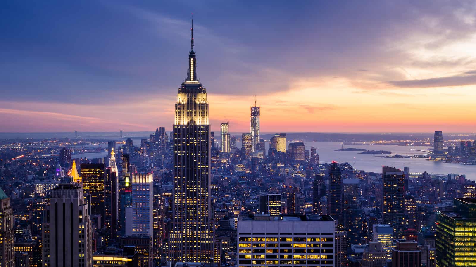 NYC new york city by night