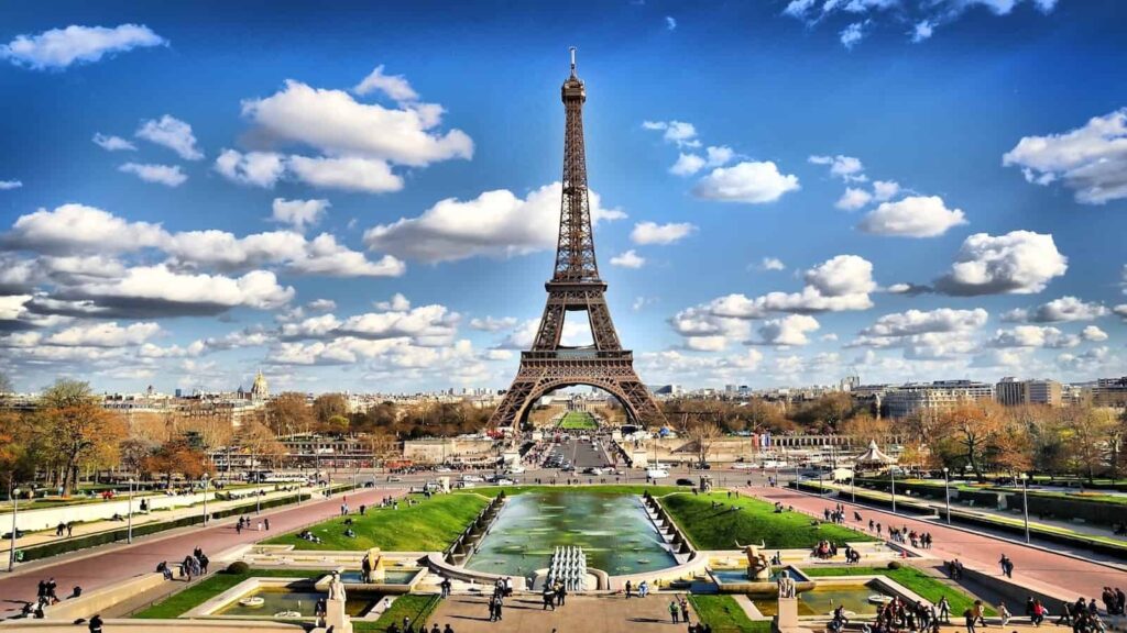 Paris view on Eiffel Tower