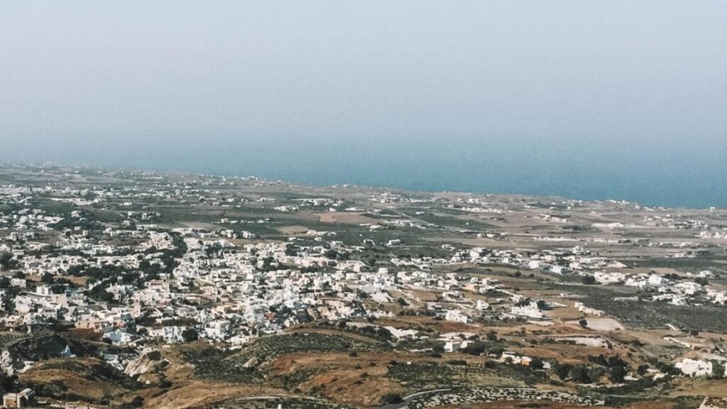 View on Santorini from Pyrgos