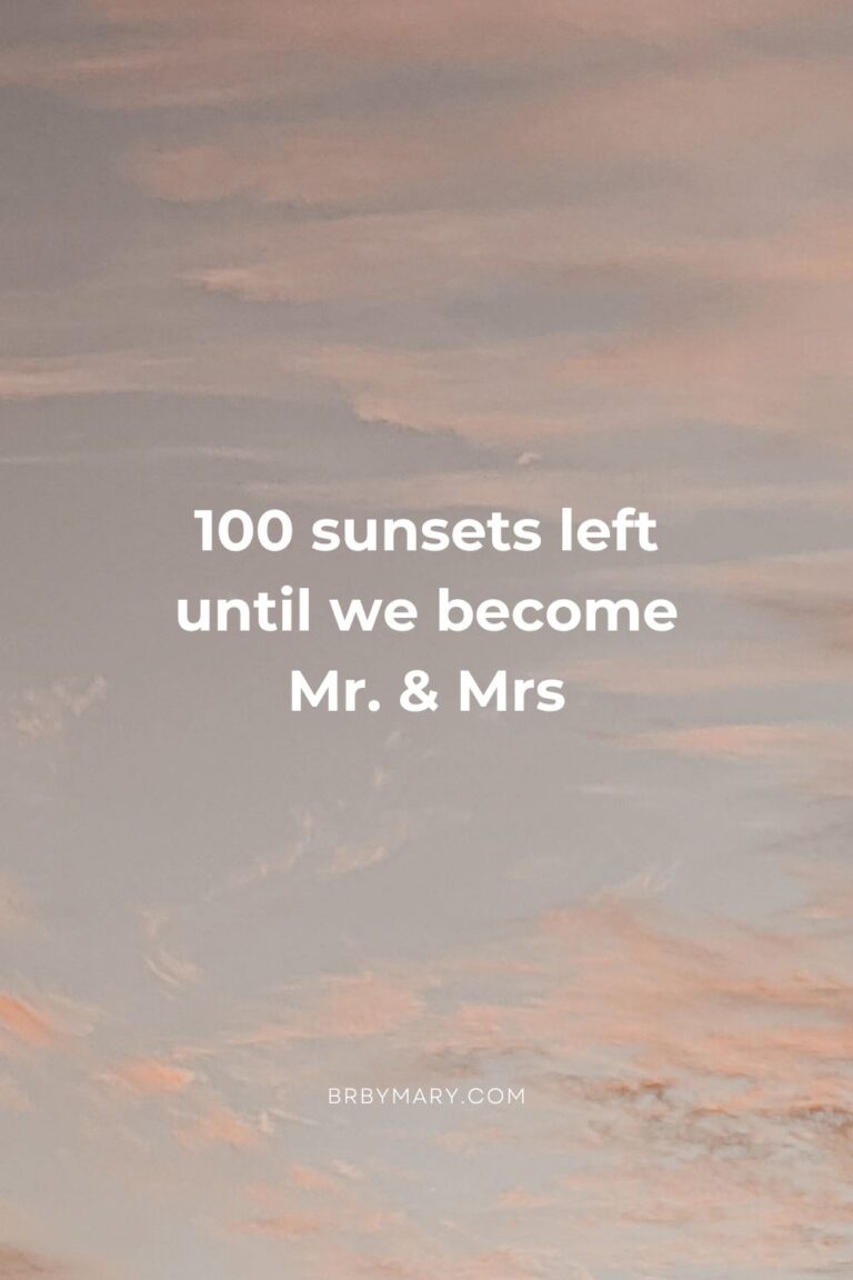 80 Wedding Countdown Captions That Are Perfect To Express Your Feelings