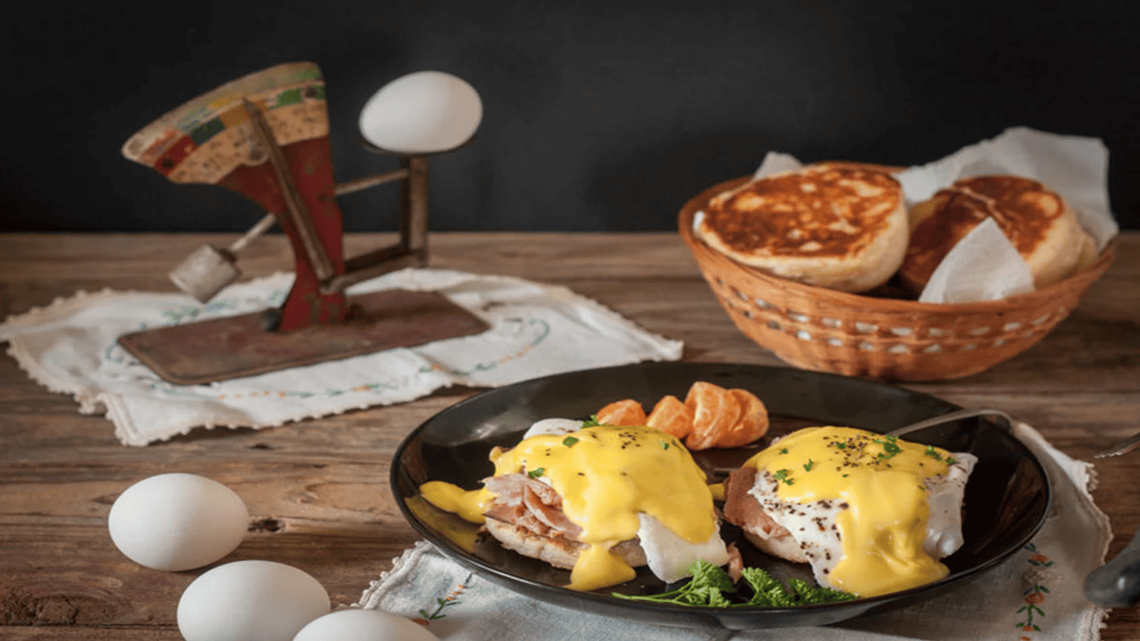 eggs benedict Binky’s Culinary Festival