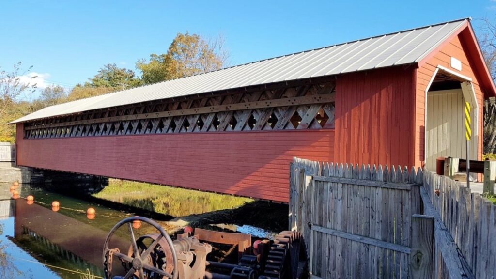 Paper Mill village Bridge Vermont