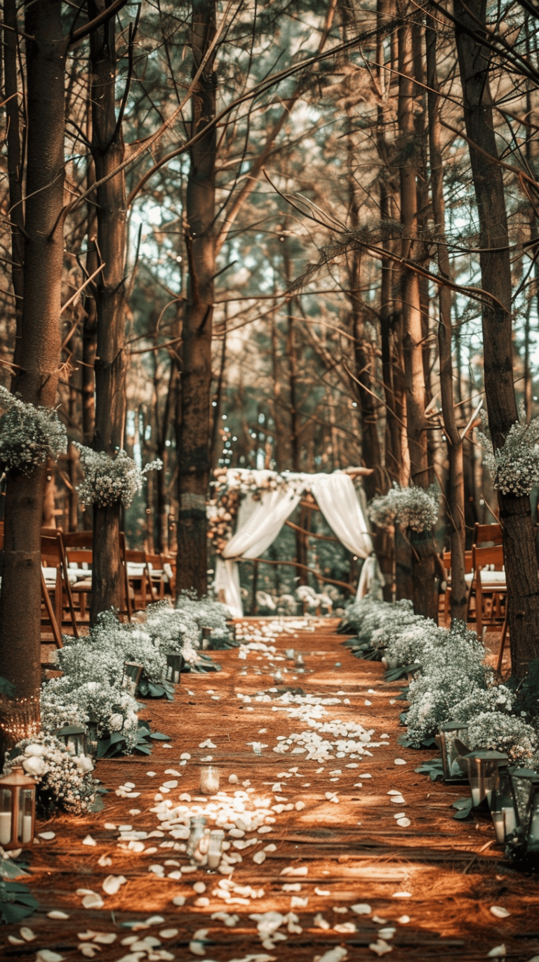 27 ideas to create beautiful forest weddings