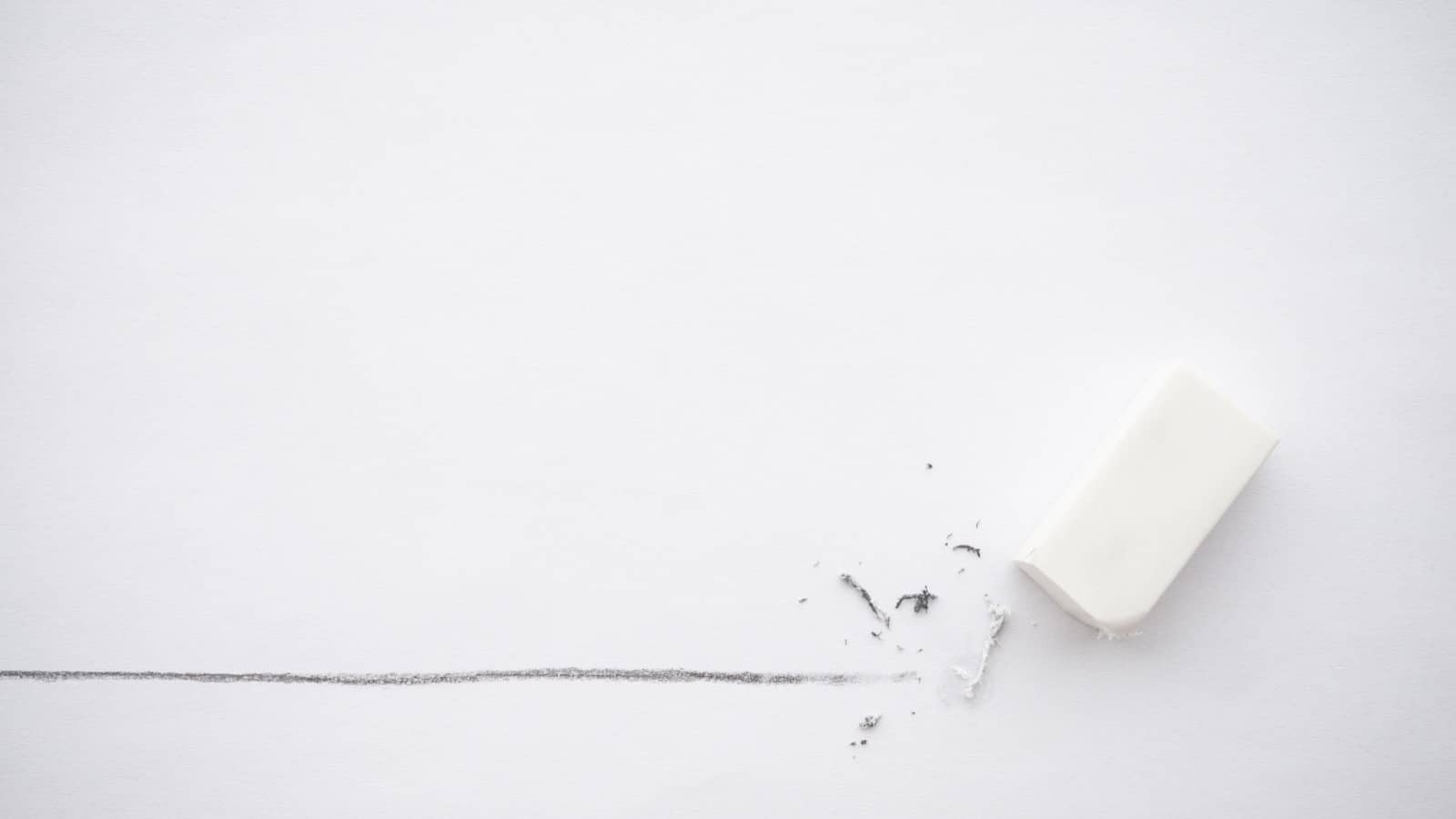 white rubber eraser