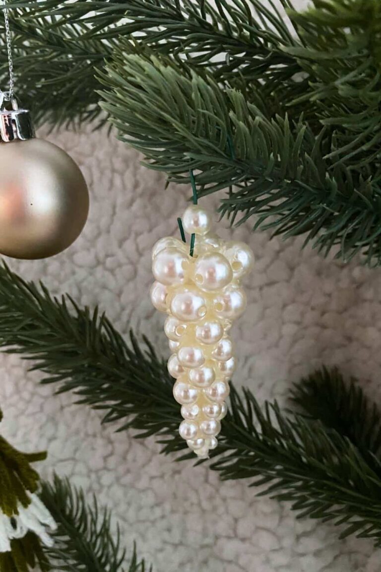 Easy DIY Icicle Ornament Tutorial For Your Christmas Tree