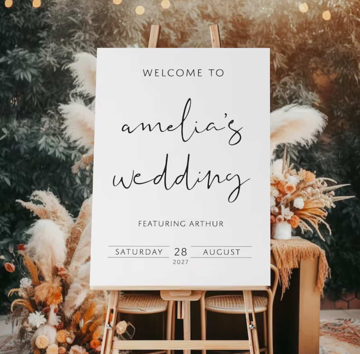 24 Wedding Welcome Sign Ideas (Chic, Funny, Wooden And More)