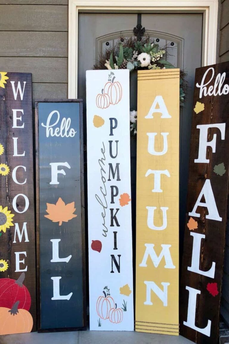 12 Fall Porch Signs You Can DIY At Home