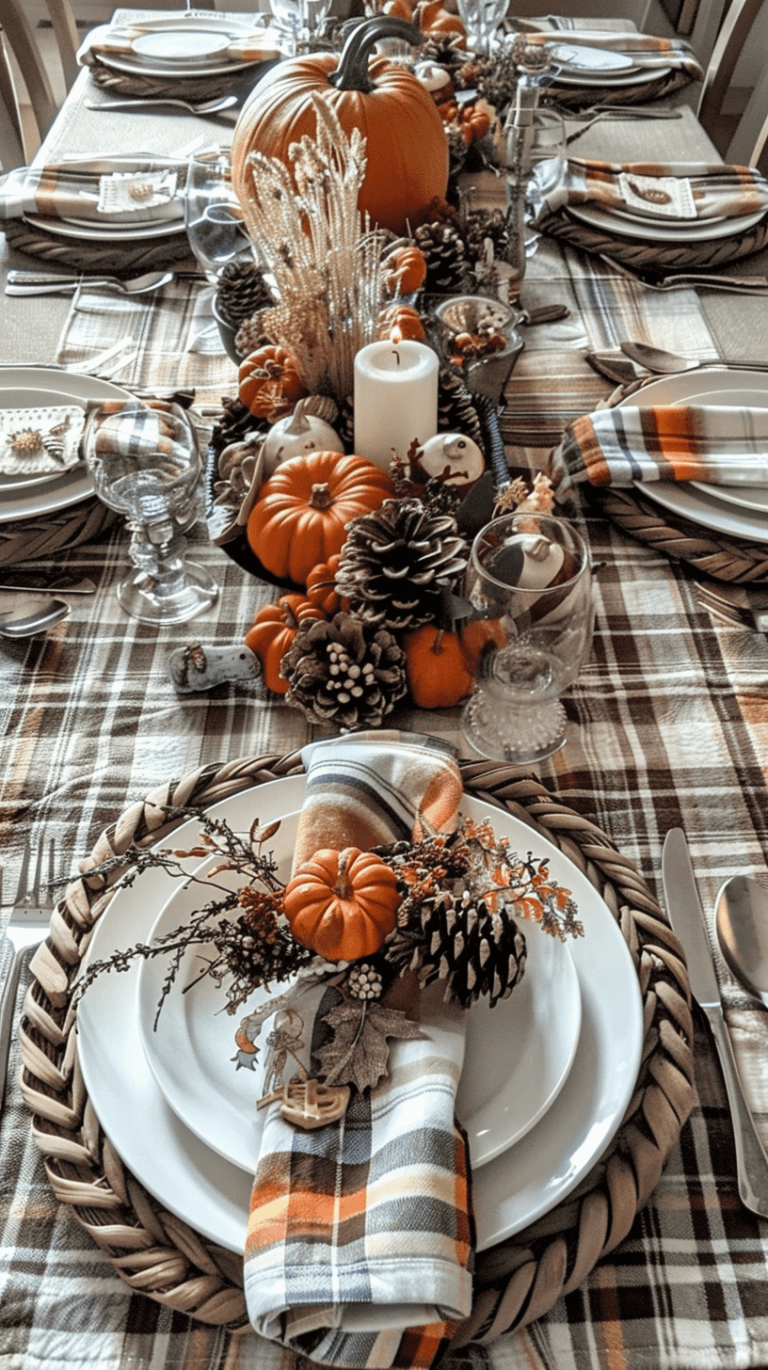 35+ Rustic Thanksgiving Tablescape Ideas