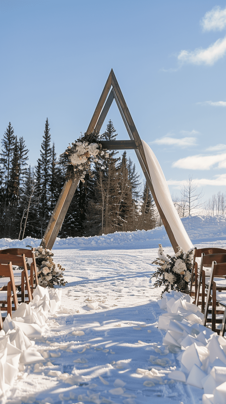 30 Winter Wedding Arch Ideas For Your Special Day