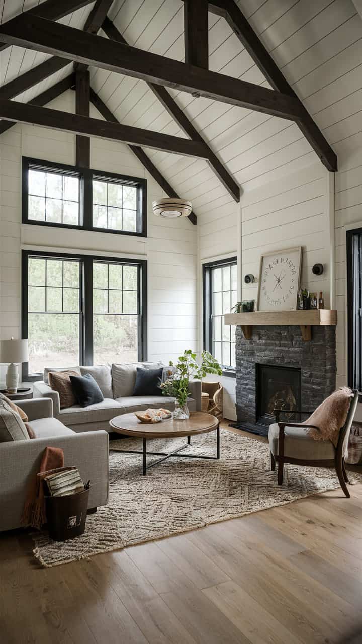 16 Modern Farmhouse Living Room Ideas