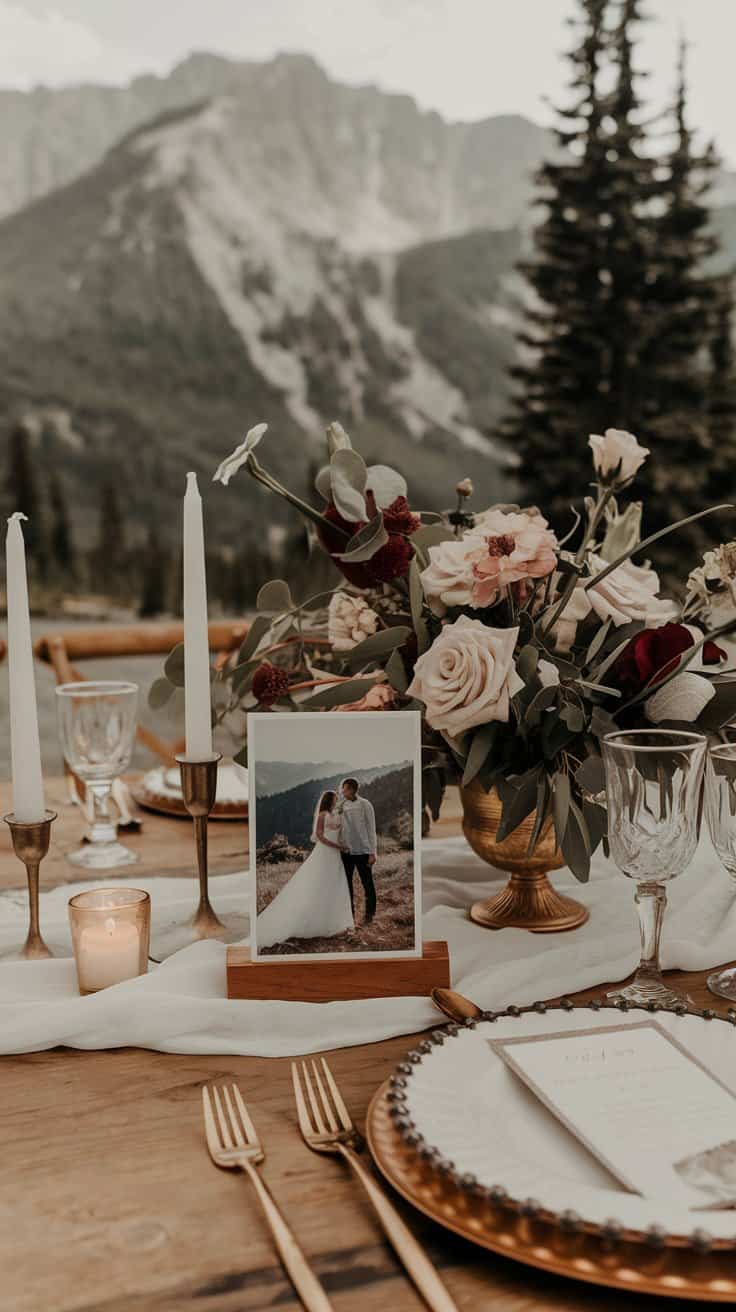 14 Mountain Wedding Table Decoration Ideas