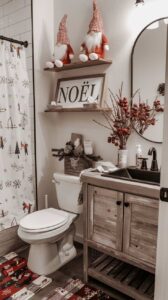 35+ Bathroom Christmas Decor Ideas To Warm Up Your Home