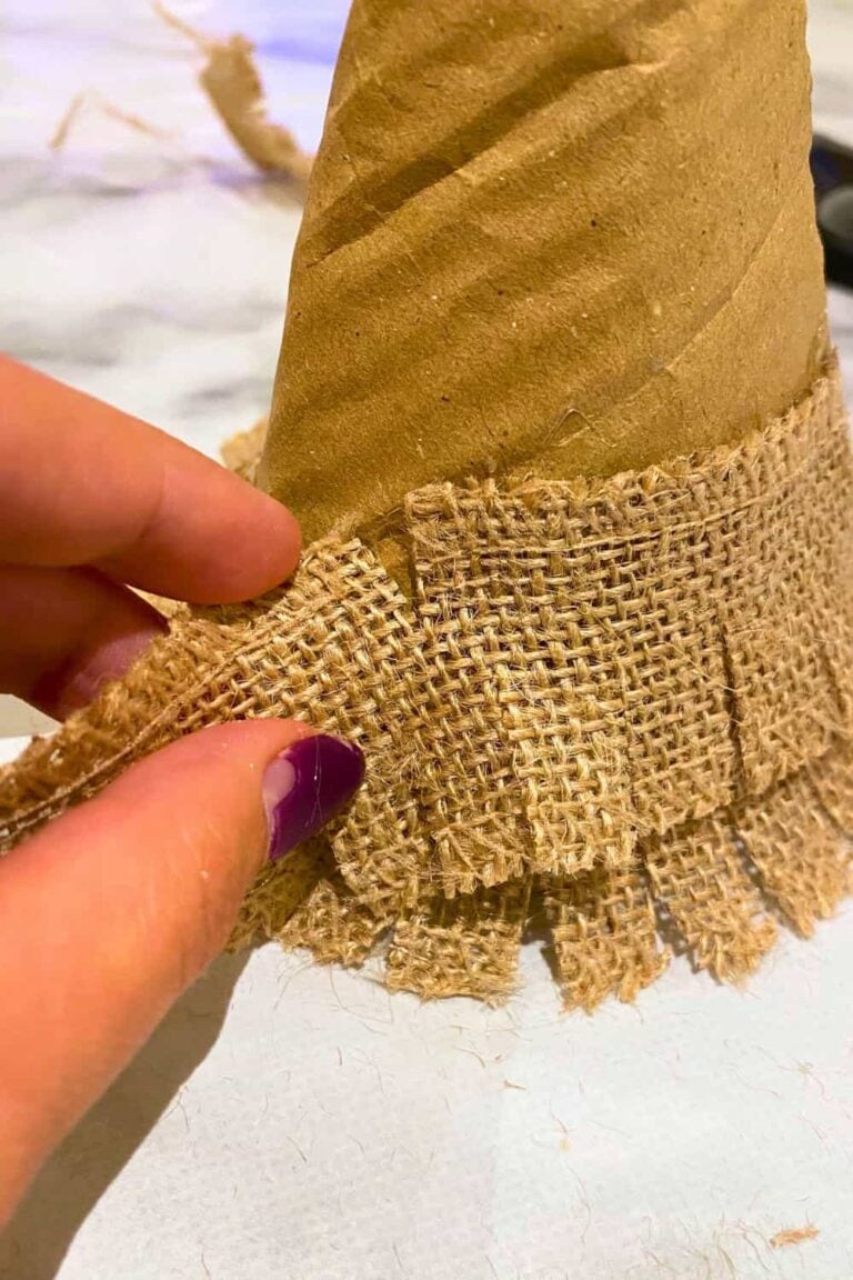 Easy rustic Burlap Tree DIY For Your Home Decor