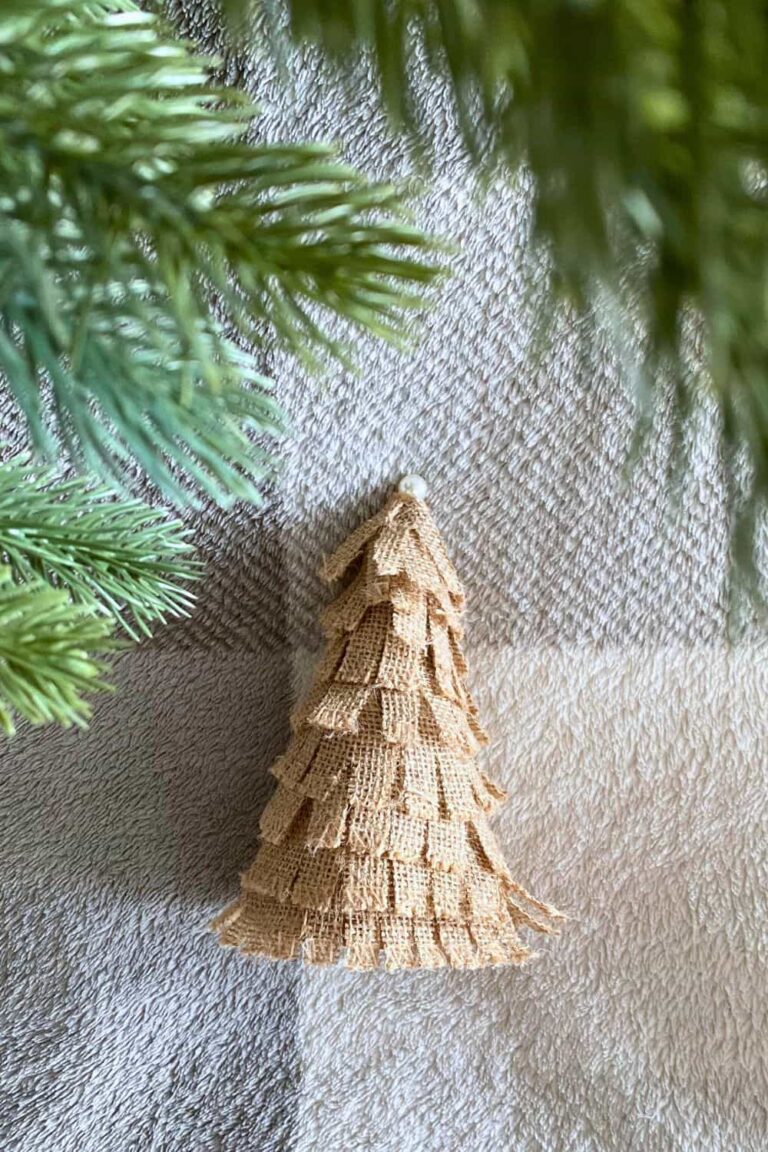 Easy rustic Burlap Tree DIY For Your Home Decor