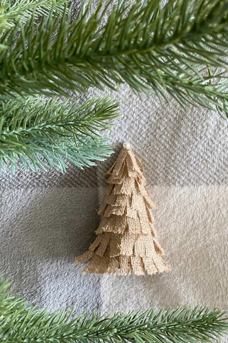 Easy rustic Burlap Tree DIY For Your Home Decor