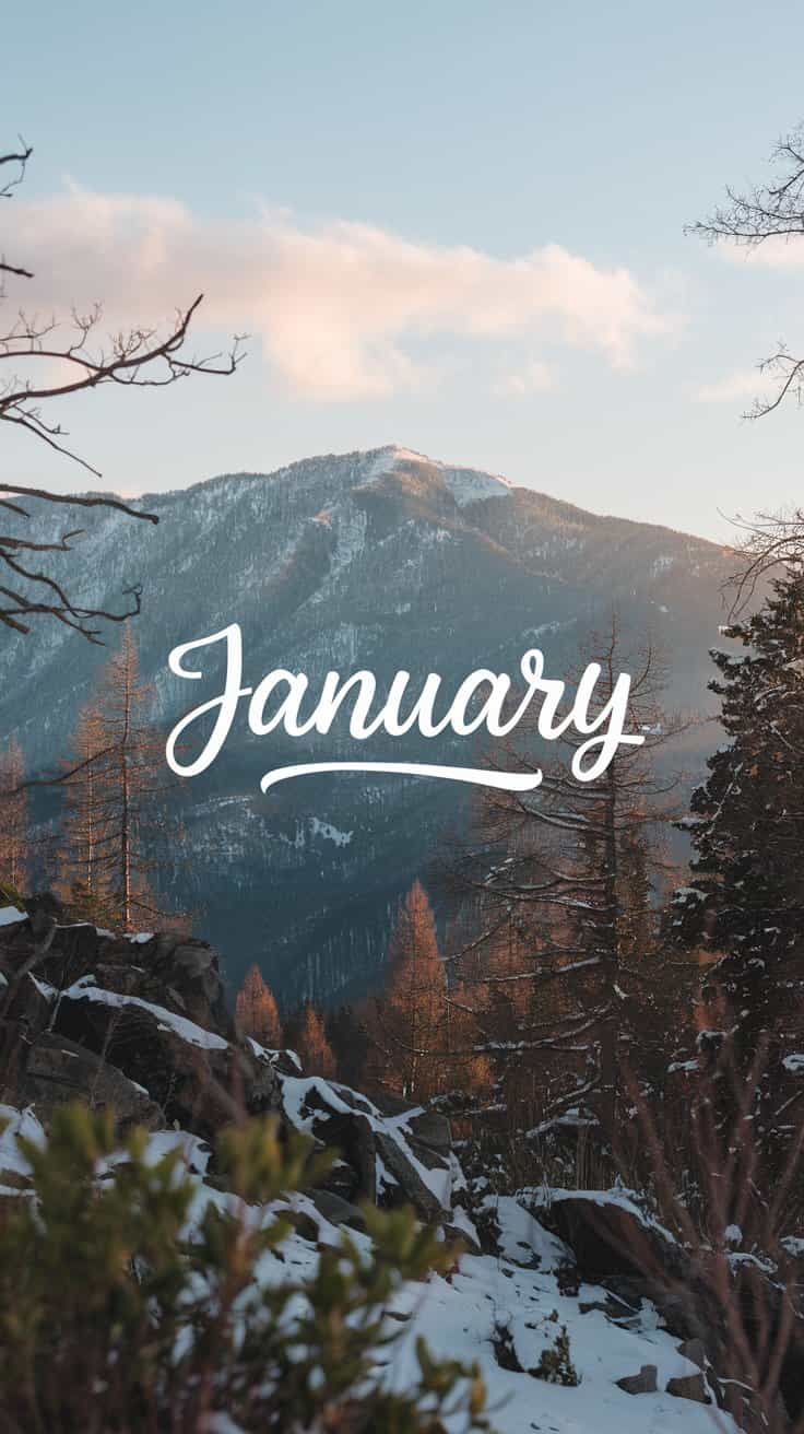 20 Cute And Cozy January Phone Wallpapers