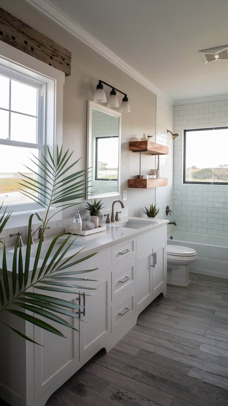 46 Coastal Bathroom Ideas for a Refreshing, Relaxed Look