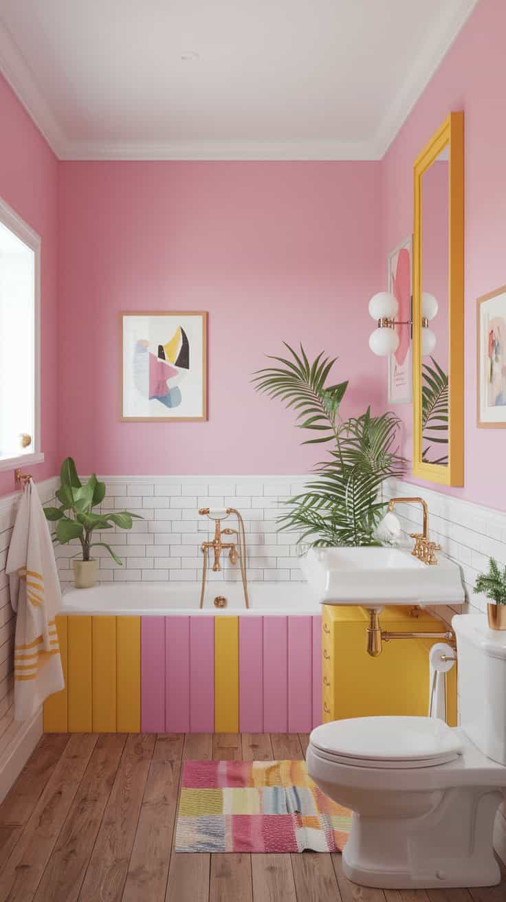 34 Easy And Long Lasting Colorful Bathroom Ideas to Transform Your Space