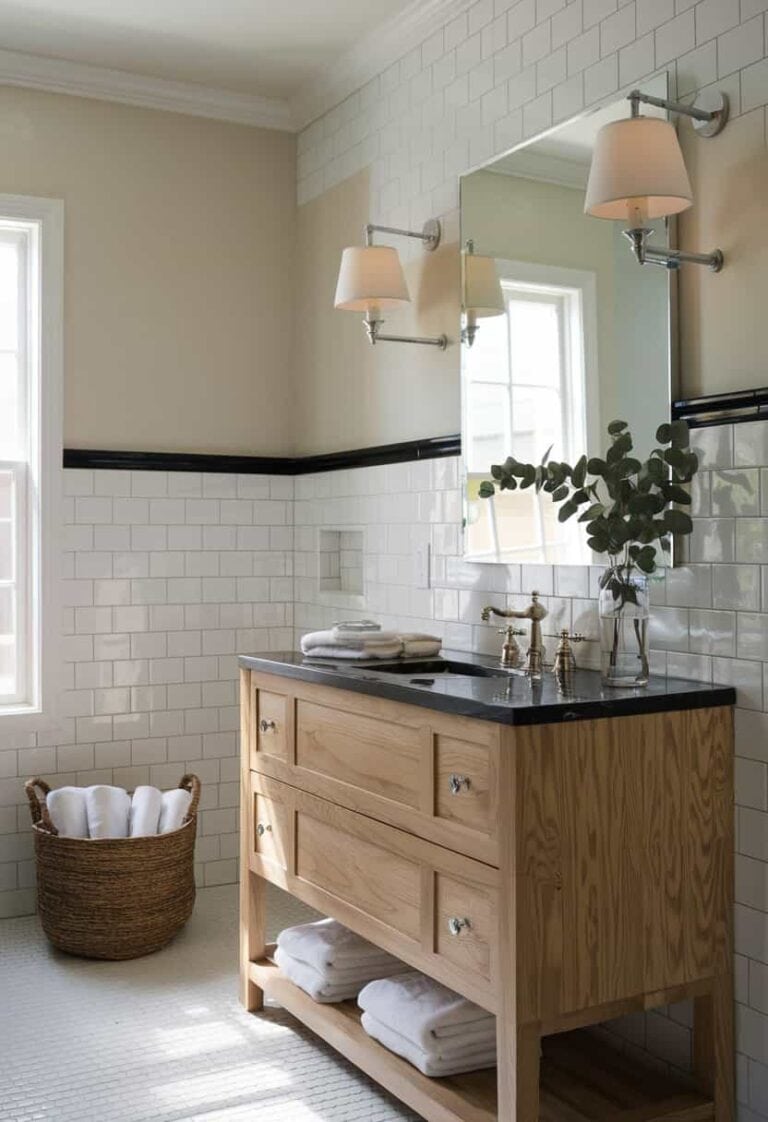 47 Sleek and Sophisticated Dark Modern Bathroom Ideas