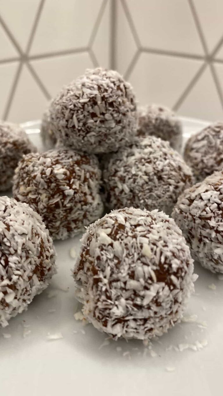 Quick No Bake Chocolate Chickpea Protein Balls With Almond Butter