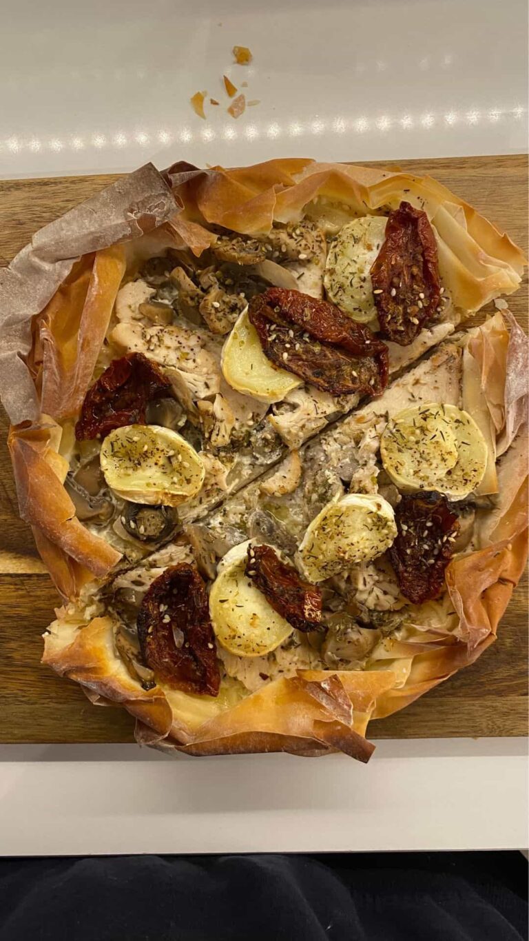 Filo Pastry Recipe: My Delicious Rustic Pie With Goat Cheese