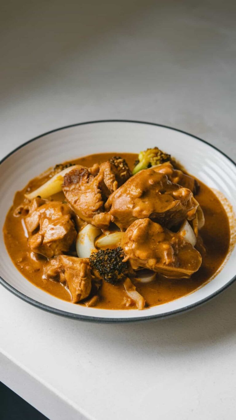 Try My Chicken Curry Recipe With Broccoli, Onions and Vermicelli