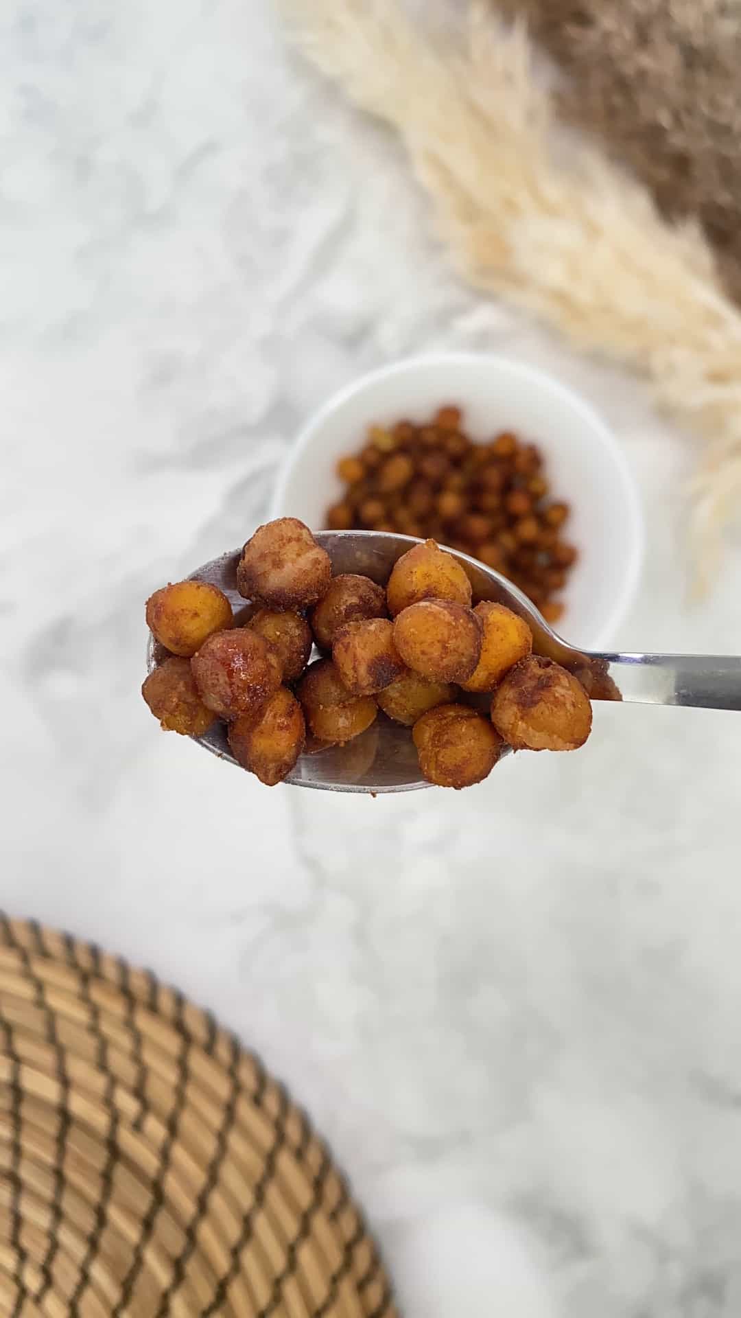 Cinnamon Crispy Chickpeas