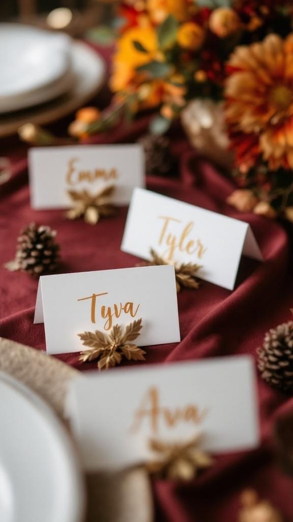 15 Stunning Deep Red and Gold Fall Wedding Decor Ideas