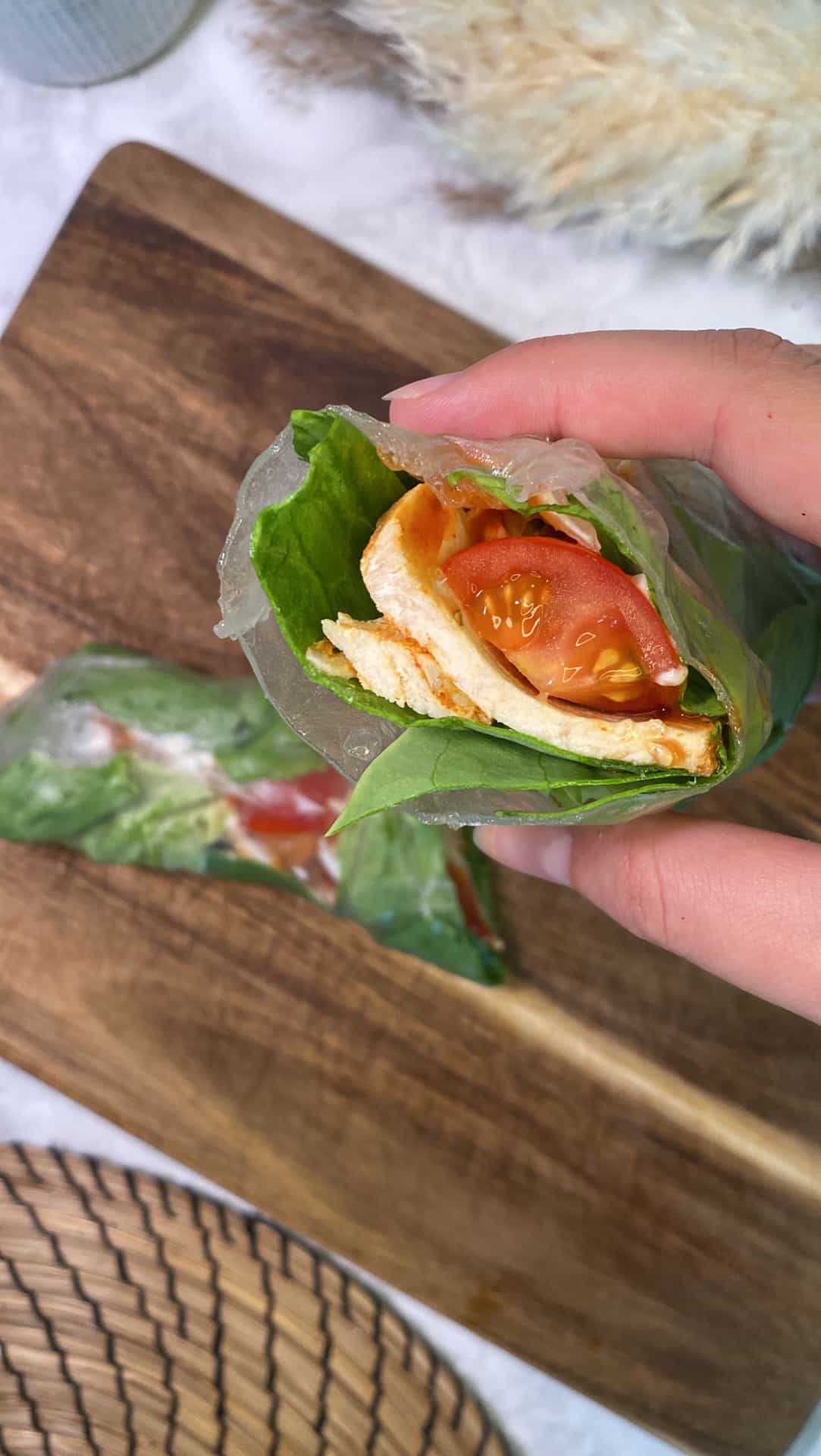 Rice Paper Chicken Roll