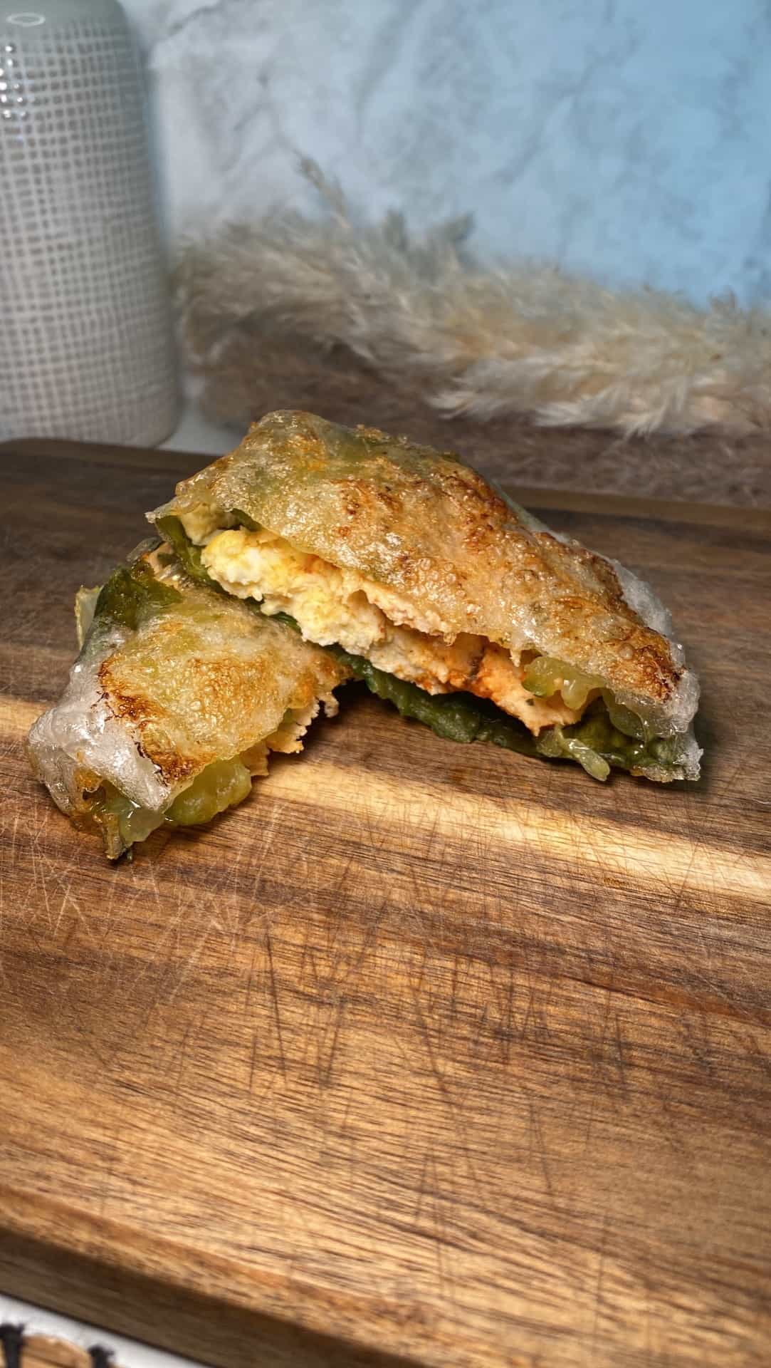 Rice Paper Chicken Sandwich