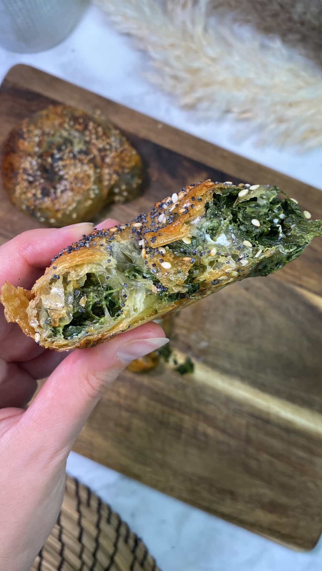 Rice Paper Spanakopita