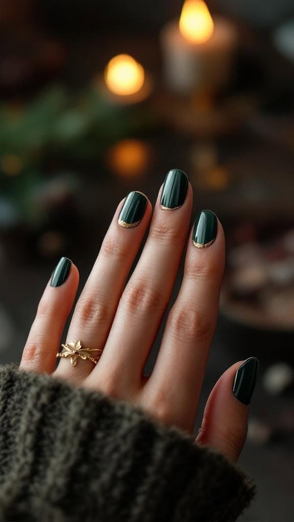 18 Fall Nail Designs That Will Make You Love Green