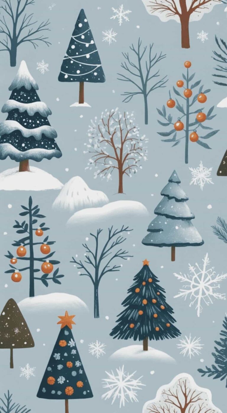 Blue Christmas Wallpaper Phone Backgrounds