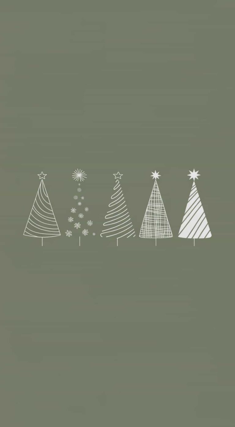 30+ Green Christmas Tree Phone Wallpapers