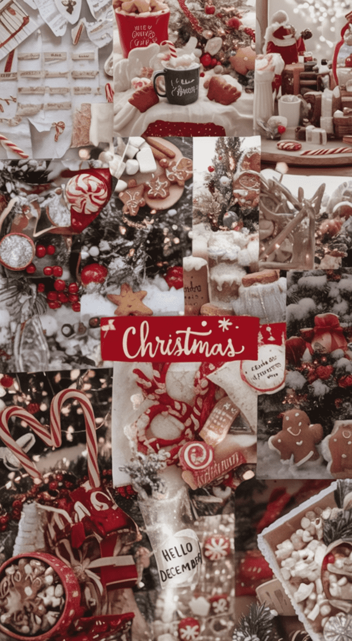 40 Red Christmas Phone Backgrounds