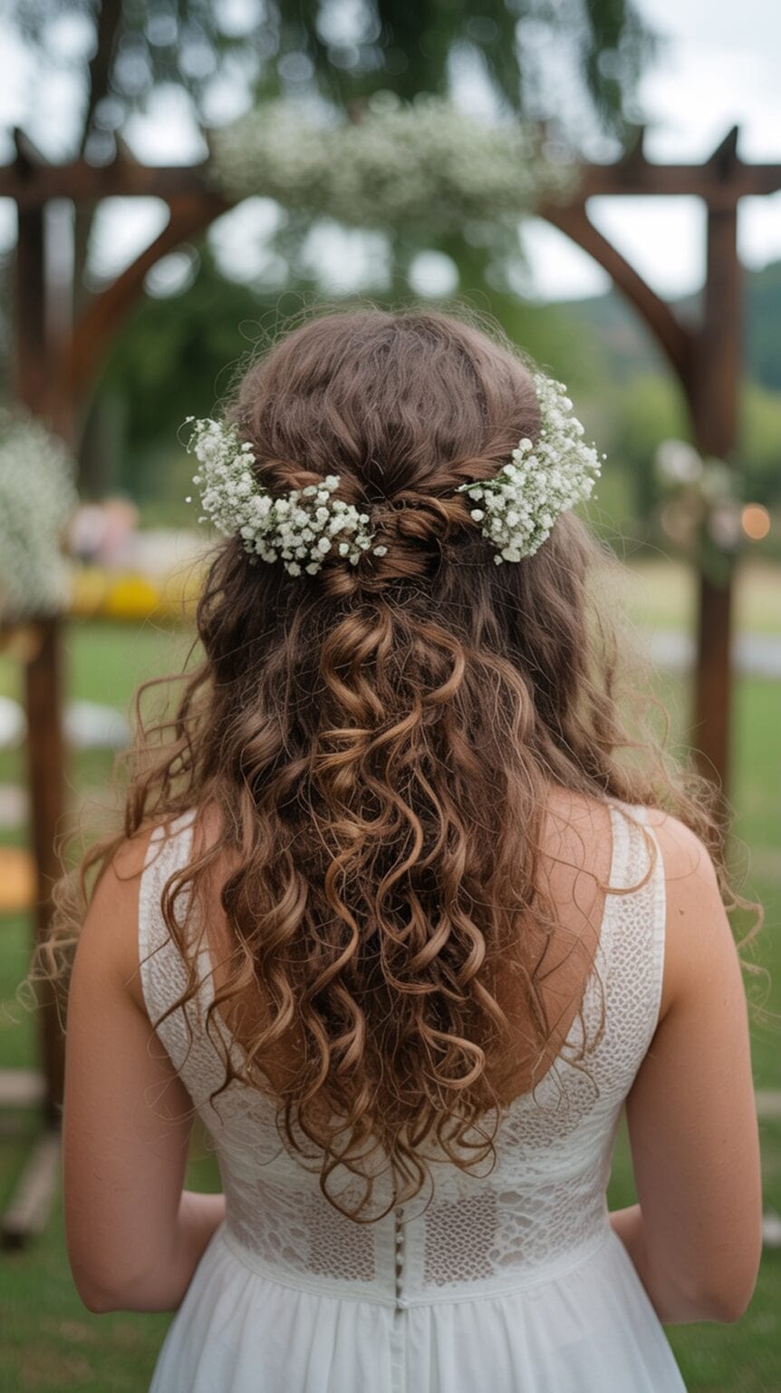 30 Stunning Wedding Hairstyles for Long Curly Hair