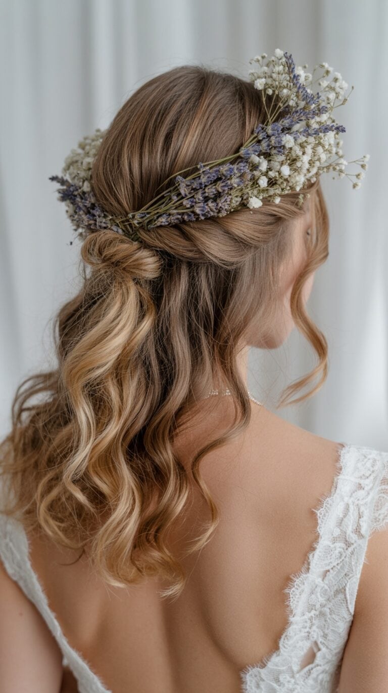 31 Stunning Wedding Hairstyles for Long Wavy Hair