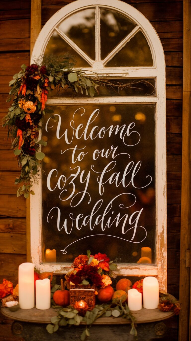 23 Whimsical Fall Wedding Decor Ideas for a Magical Celebration