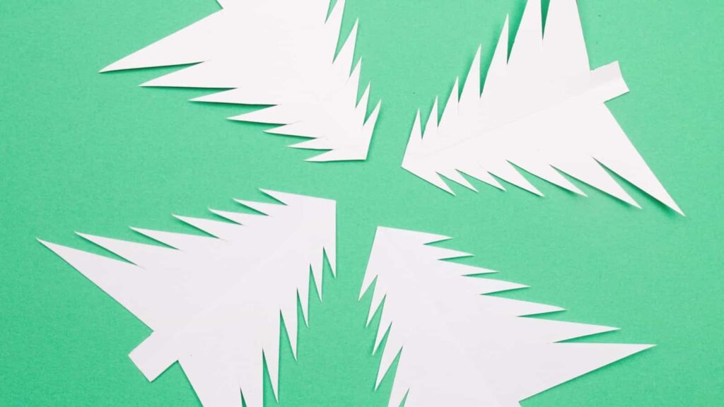 christmas tree paper craft